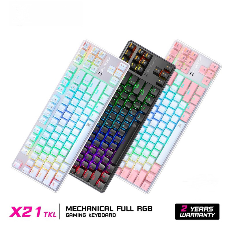 NUBWO X21-TKL MECHANICAL FULL RGB GAMING KEYBOARD