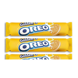 นำเข้าจากเบลเยี่ยม🇧🇪 Golden oreo 154g. โกลเด้นโอรีโอ้นำเข้า แท้100%พร้อมส่ง โอรีโอ้สีทอง (วานิลลา)