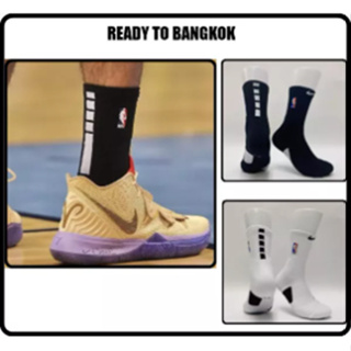 ถุงเท้ากีฬา ถุงเท้าออกกำลังกาย ถุงเท้าบาสยาวครึ่งแข้ง NIKE NBA Basketball Socks Crew