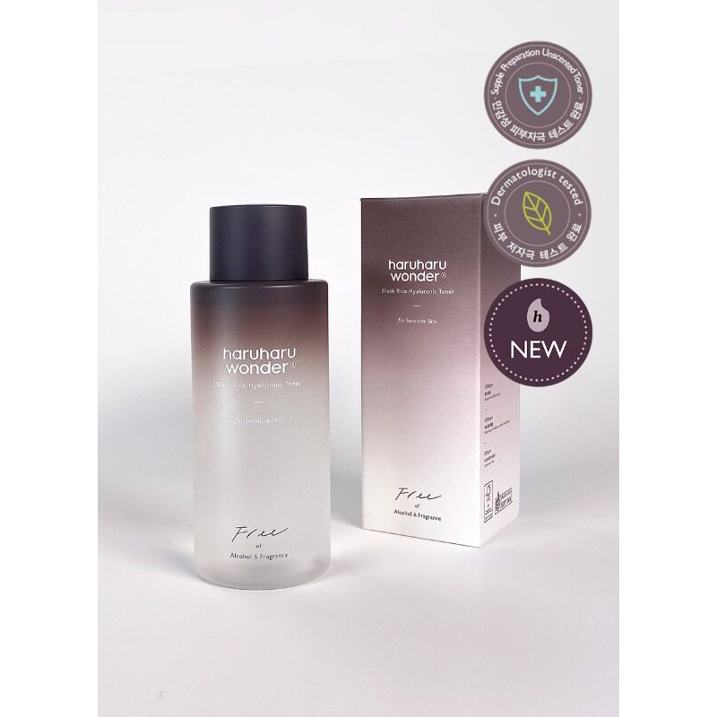300ml HARUHARU WONDER Wonder Black Rice Hyaluronic Toner  ของแท้จากเกาหลี