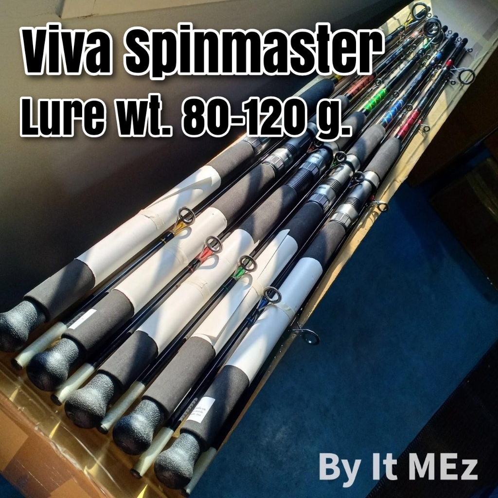 ของแท้ ราคาถูก ❗❗ คันเบ็ดตกปลา คันหน้าดิน ความยาว 12 ฟุต Viva Spinmaster Lure wt. 80-120 g สีสวย ใช้งานดี Spinning