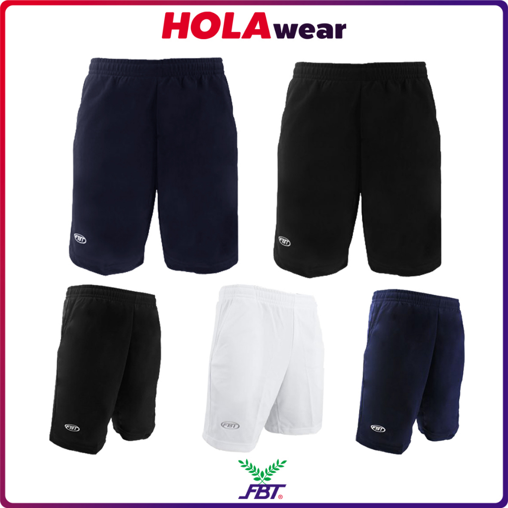 กางเกงวอร์มขาสั้น FBT 22595 มีกระเป๋าสองข้าง+ซิป ผ้าวอร์ม ขาสั้น