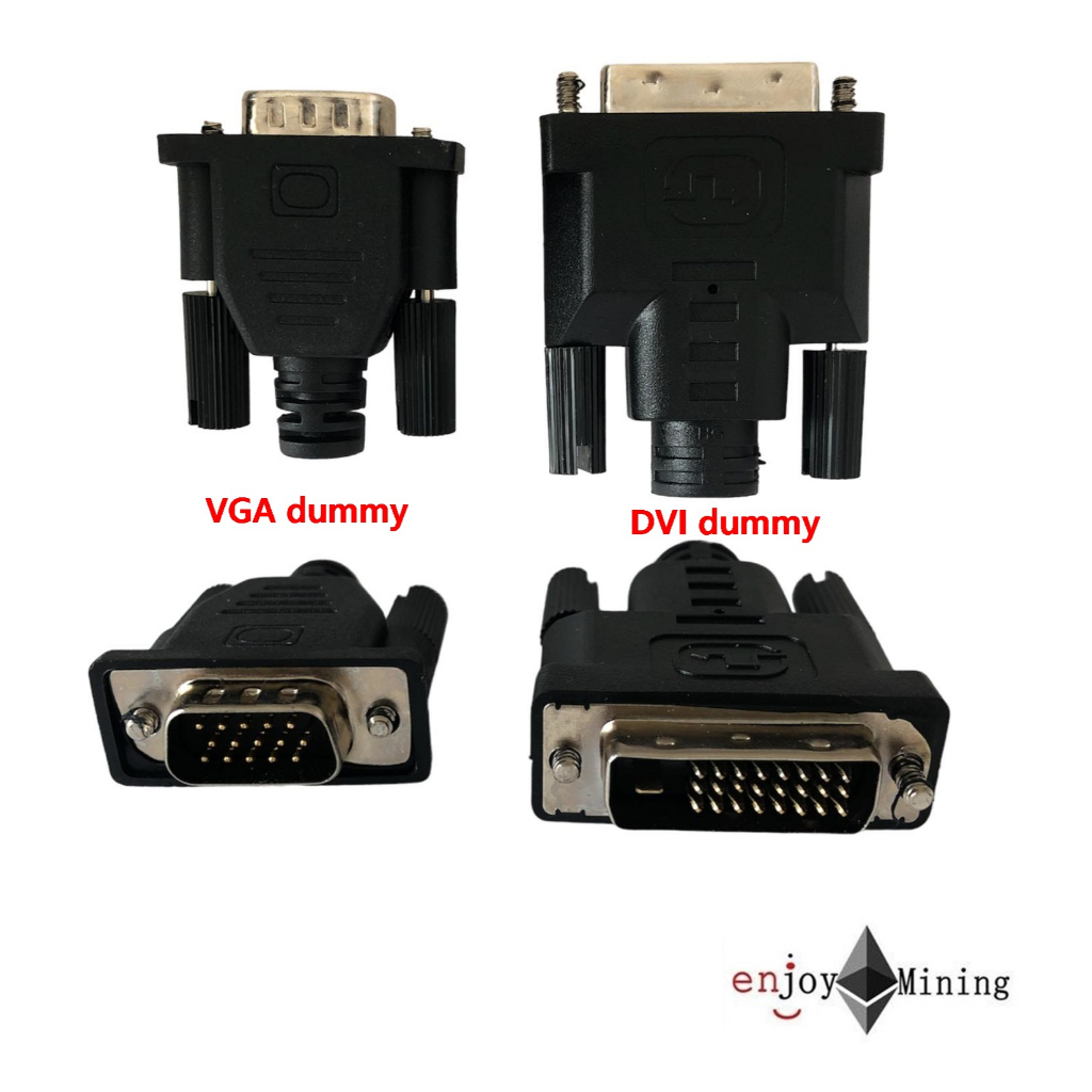DVI Dummy/ VGA Dummy ดัมมี่ DVI / VGA ตัวต่อหลอกจอ