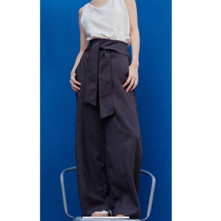 Obi trousers - Black กางเกงขายาว