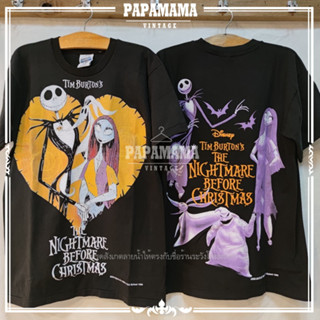 [ The Nightmare Before Christmas ] Tim Burtons Legendary Movies Original Bootleg เสื้อการ์ตูน  papamama vintage shirt