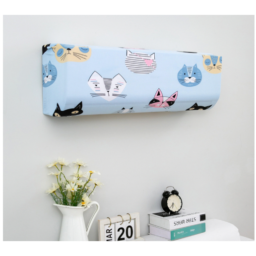 ผ้าคลุมแอร์ ผ้าครอบแอร์ ที่ครุมเครื่องปรับอากาศ Air Conditioner Cover หุ้มถุงครุมคุม สำหรับกันฝุ่น - รูปที่ 4
