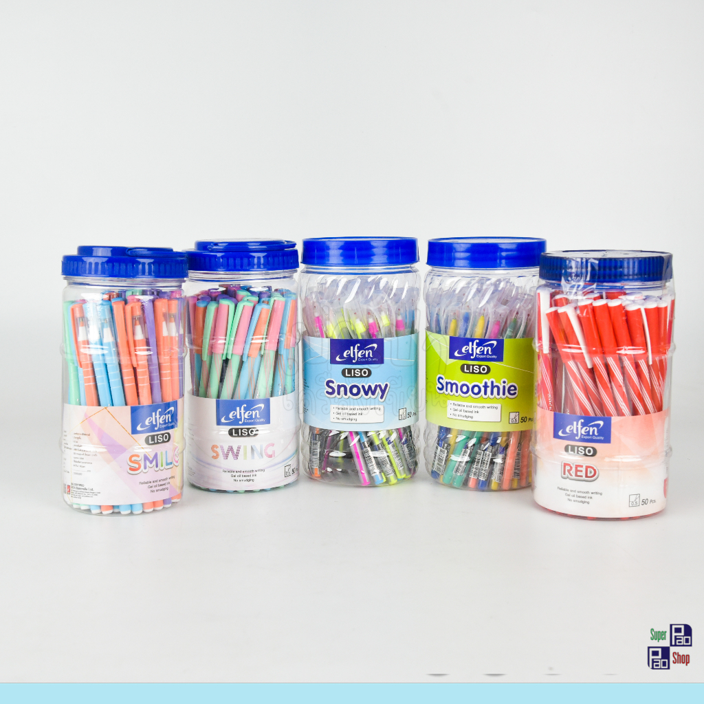 ปากกาแบบกระปุก elfen ปากกาแบบกด ปากกาแบบปลอก อุปกรณ์การเรียน อุปกรณ์เขียนหนังสือ ส่งของทุกวัน