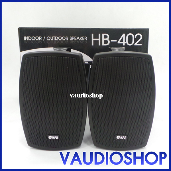 ตู้ลำโพง NPE 4 นิ้ว รุ่น HB-402 มี 2 สี ขาว/ดำ จำนวน 1 คู่ NPE HB402 ลำโพง NPE