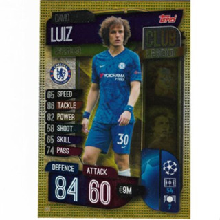 David Luiz (Chelsea) 291.  Club Legend - Match Attax 2019/20 Champions League