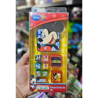 Disney ชุดแสตมป์มิกกี้เมาท์ ลิขสิทธิ์แท้ พร้อมแสตมป์หลายรูปแบบ สเเตมป์ของเล่นเด็ก***สินค้าพร้อมส่ง