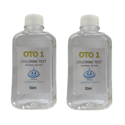 รีฟิวน้ำยาเช็คค่าคลอลีน 50ml สระว่ายน้ำ x 2 OTO 50ML