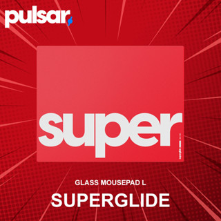 แผ่นรองเมาส์กระจก Pulsar Superglide Glass Mousepad L