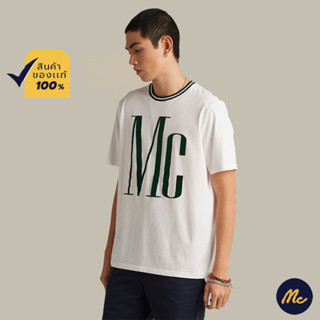 Mc Jeans เสื้อยืดแขนสั้นผู้ชาย คอกลม สีขาว MTTZ623