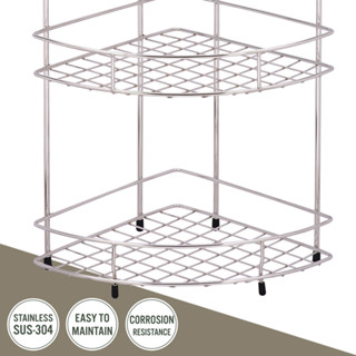 ชั้นวางอเนกประสงค์สแตนเลส เข้ามุม 2 ชั้นWS รุ่นWR-5202@wsang