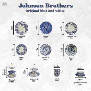 📣พร้อมส่ง!! จานเซรามิค Johnson Brother รุ่น Original Blue and White สวยแบบคลาสสิคจานรุ่นนี้อีก20ปีก็ยังสวยค่ะ 🔥🤍