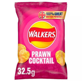 walkers prawn cocktails 32.5g. ขนมนำเข้า จากอังกฤษ🇬🇧