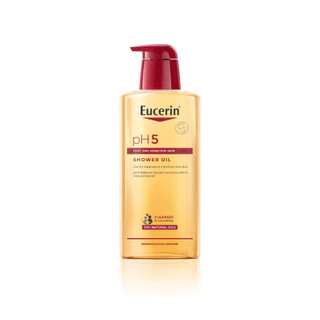 Eucerin pH5 VERY DRY SENSITIVE SKIN SHOWER OIL 400 ML ยูเซอริน ออยล์อาบน้ำผสมน้ำมัน สำหรับผิวแห้งมาก บอบบางแพ้ง่าย
