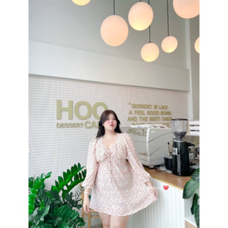 🔥Plussize🔥เดรสคนอ้วน🔥Freesize อก 38-48" ยาว 36" สพ 62"