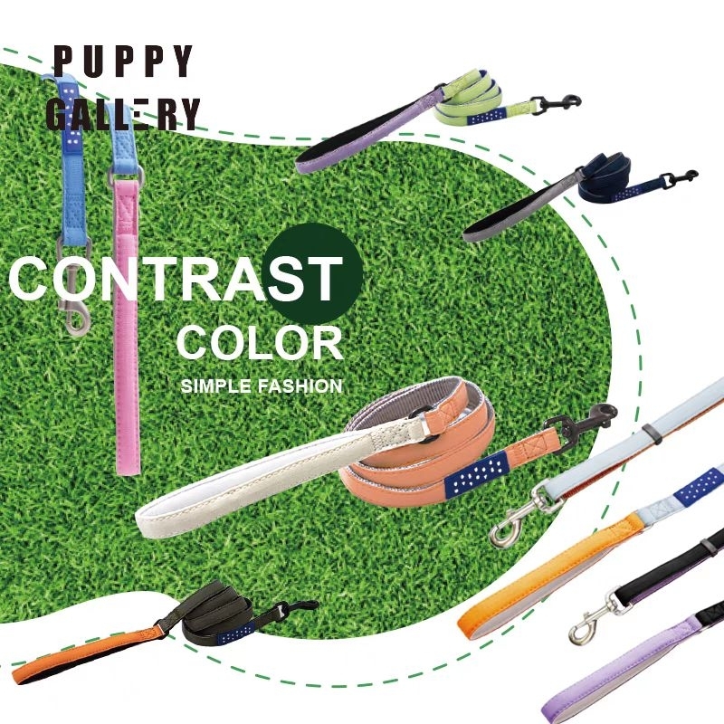 Puppy Gallery สายจูงสุนัขและแมว น้ำหนักเบา แห้งไว ดีไซนฺน่ารัก สดใส จูงแล้วเด่น รุ่น plus alpha soft leash