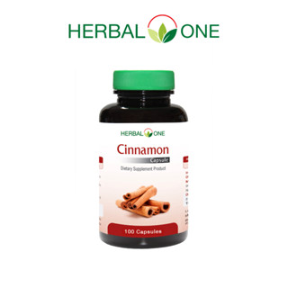 "Set" CINNAMON ซินนามอน อบเชยแคปซูล โปร 2ขวด  อ้วยอันโอสถ / Herbal One