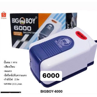 BIGBOY-6000 (ปั๊มลม 1ทาง เสียงเงียบ ปรับความแรงได้)