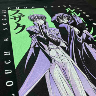 Code Geass - เสื้อยืดลาย Lelouch Suzaku เสื้อผ้าคู่รักชายหญิง