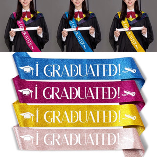 สายสะพายปัจฉิม congratulation สายสะพาย congrats สายสะพาย graduation