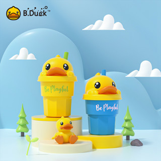 B.Duck 400ML ถ้วยฟางกระติกน้ำพกพารพร้อมฟางถ้วยน่ารัก