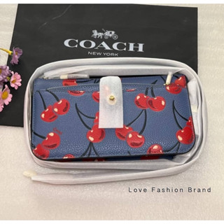 👑ผ่อน0%~แท้100%👑 กระเป๋าสะพาย งาน shop ไม่มีถุงผ้าค่ะ Coach CA799 Noa Pop Up Messenger With Cherry