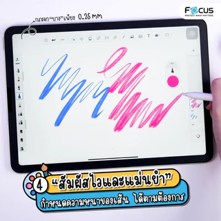 Focus ฟิล์มกระจก เนื้อกระดาษ สำหรับวาดเขียนบน Pro 2024/2021/2020/2018,Gen11/10,Air4/5/6/7/8
