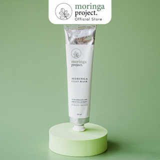 Moringa Project Moringa Clay Mask มาส์กโคลนมะรุม สูตรชาเขียว และสาหร่ายสีเขียว เพื่อผิวเนียนนุ่ม สว่างใส เรียบเนียน