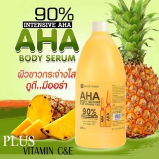 Party White Aha Body Serum 90% Intensive Aha 1000ml.หัวเชื้อเปิดผิวขาว