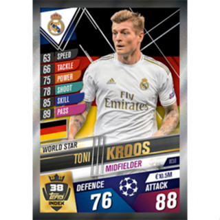 Toni Kroos (Real Madrid CF) W38.  MATCH ATTAX 101 2019/20 - WORLD STAR