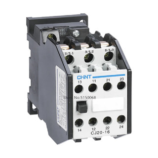 แมกเนติกคอนแทคเตอร์ Magnetic Contactor รุ่น CJ20 16-25A 220VAC "CHINT"