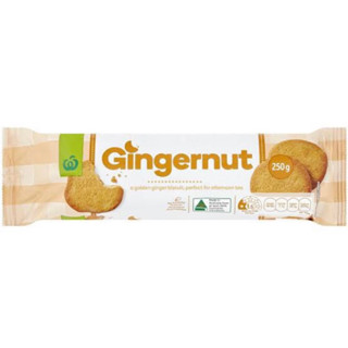 นำเข้าจากออสเตรเลีย🇦🇺ขนมปังกรอบรสขิง 250กรัม ww Gingernut biscuit