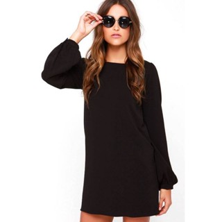 Esmara by Heidi Klum : Black Shift Long Sleeve Dress (แซคดำ)