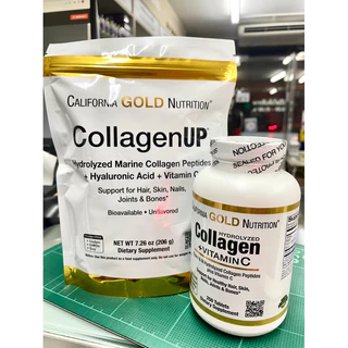 *พร้อมส่ง* คอลลาเจนจาก USA CollagenUP Type 1&3+Vit C เม็ด และผง (California Gold Nutrition)
