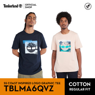 Timberland Mens SS COAST INSPIRED LOGO GRAPHIC TEE เสื้อยืด (TBLMA6QVZ)