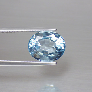 พลอย โทพาส ธรรมชาติ แท้ ( Natural Sky Blue Topaz ) หนัก 6.39 กะรัต