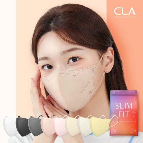 CLA Slim Fit 2D Mask แพ็ค25ชิ้น หน้ากากอนามัยเกาหลีของแท้ Made in Korea  KF94 Mask
