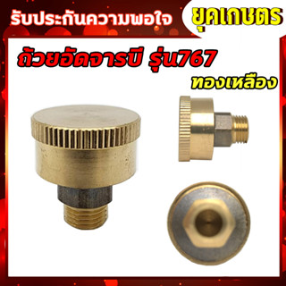 ถ้วยอัดจาระบี ตลับอัดจารบี กระปุกอัดจารบี อะไหล่เครื่องพ่นยาเครื่องฉีดยา 767 260 TU26 ทองเหลืองอย่างดี(ZN-0001)