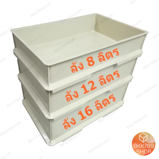 bkk789shop ลังเบเกอรี่ 8 ลิตร ซ้อนได้ ใส่ขนมปัง เค้ก โดนัท กล่องใส่อาหารเครื่องดื่ม พลาสติก มีฝาปิด