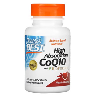 โคคิวเท็น Doctors Best, High Absorption CoQ10 with BioPerine, 100 mg