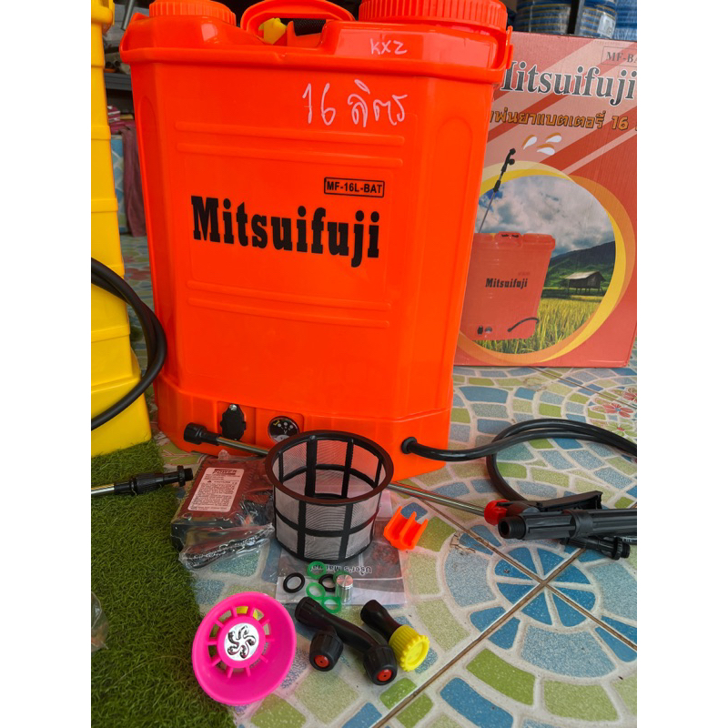 ถังพ่นยา เครื่องพ่นยา แบบแบตเตอรี่ 16 ลิตร 20ลิตร mitsupower mitsuifuji ถังPVCหนา สีไม่ซีด แบตทน อึด อย่างดี แบบแบต - รูปที่ 4