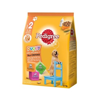 Pedigree Puppy Stage2  2.7kg สำหรับลูกสุนัข รสไก่ ไข่และนม