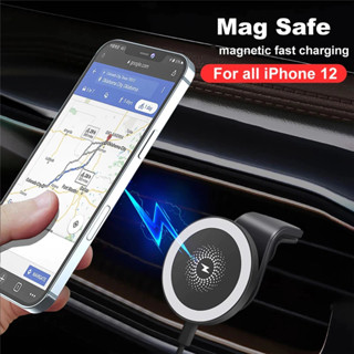 แท่นชาร์จไร้สาย 15W พร้อมแม่เหล็กM agsafe iphone12 13 14 Wireless Charger Car Mount