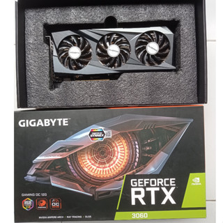 GIGABYTE GEFORCE RTX 3060 GAMING OC - 12GB GDDR6 มือสอง ประกันศูนย์ไทย