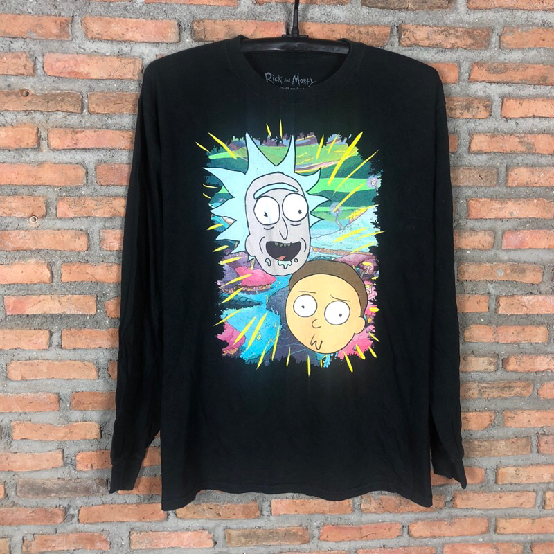 เสื้อการ์ตูนมือสอง แขนยาว Rick And Morty