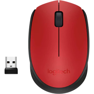 MOUSE (เมาส์ไร้สาย) LOGITECH USB M171 คละสี (BLUE,RED,GREY) - ประกัน 1 ปี