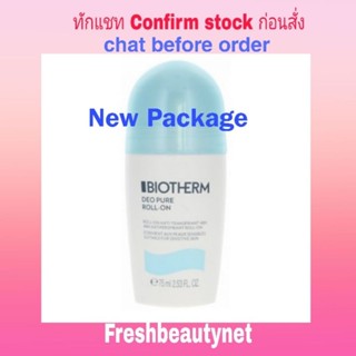 พร้อมส่ง BIOTHERM Deo Pure Antiperspirant Roll-On  Size: 75ml/2.53oz